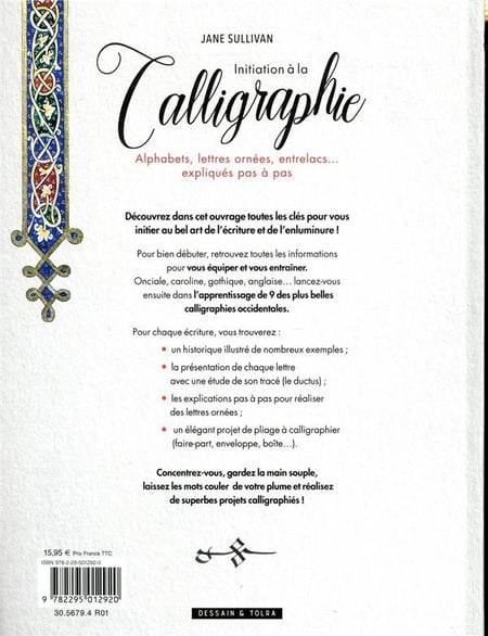 Cahier d'initiation à la Calligraphie «Junior» - Tampon et encres