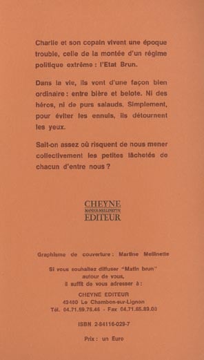 Matin brun : Franck Pavloff - 2841160297 - Livres de poche