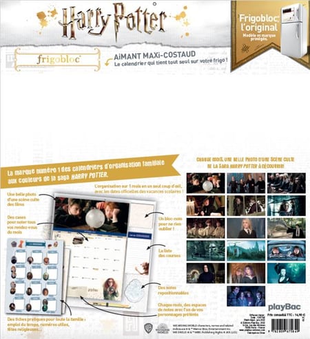 Harry Potter : frigobloc mensuel (édition 2023) - Agenda 2023 - Agendas -  Calendriers