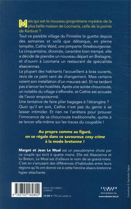 Les Lectures de Lily: Bretzel & beurre salé - Une enquête à Locmaria (♥♥♥)  écrit par Margot et Jean Le Moal - Éditions Calmann Levy