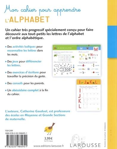 cahier d'écriture apprendre l'alphabet : Livre préscolaire pour
