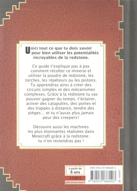 Minecraft, le guide Redstone - Livre officiel Mojang - De 9 à 14 ans · Livre d'occasion