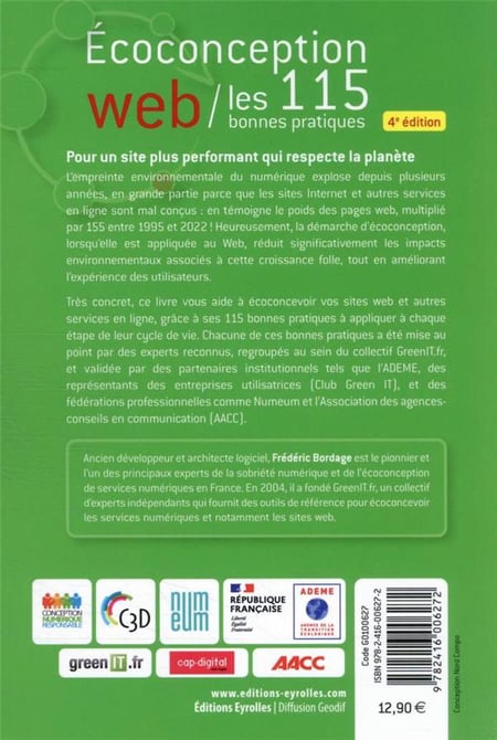 Ecoconception web : les 115 bonnes pratiques - Frédéric Bordage