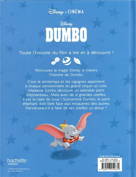 DUMBO - Mon histoire à écouter - L'histoire du film - Livre CD - Disney