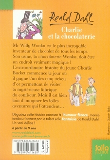 Charlie et la chocolaterie : Roald Dahl - 2070612635 - Romans pour enfants  dès 9 ans - Livres pour enfants dès 9 ans