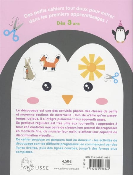 Mes petits cahiers d'éveil : les découpages malins des p'tits pingouins :  Collectif - 2036018831 - Livre Maternelle