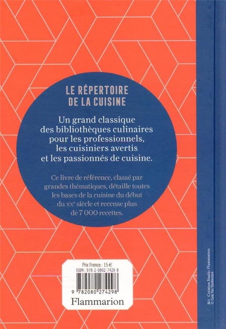 Amazon.com: Le répertoire de la cuisine: 9782080274298