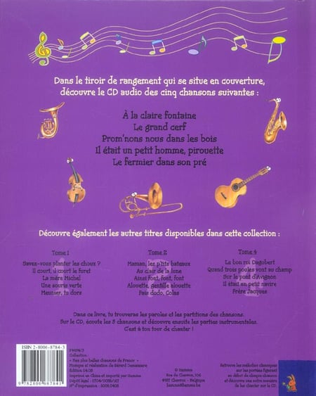 Mes plus belles chansons de france t.3 : Gerard Demaiziere - 2800687843 -  Romans - Livres dès 12 ans - Livres pour enfants dès 12 ans