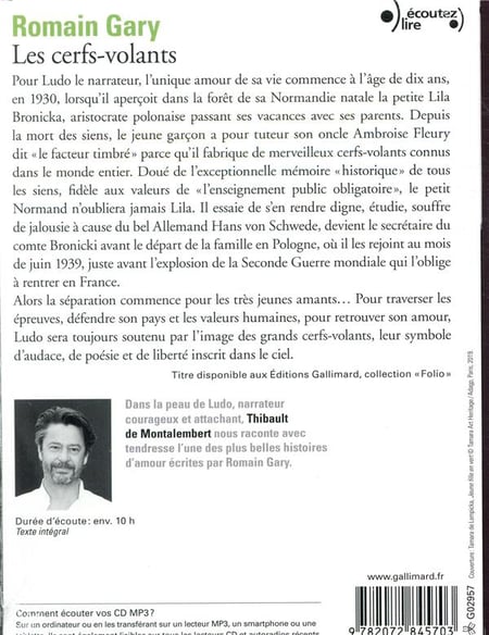 Les cerfs-volants : Romain Gary - 207284570X - Livres audio - CD