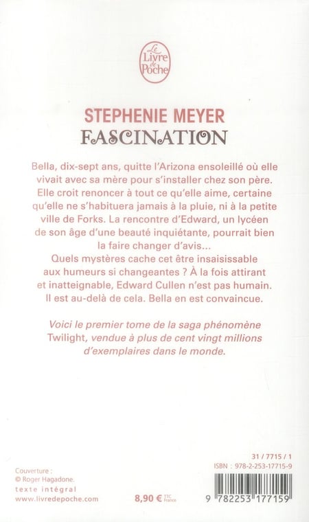 TWILIGHT DE STEPHENIE Meyer - Lot de 4 Livres de Poche - Tomes 1 à