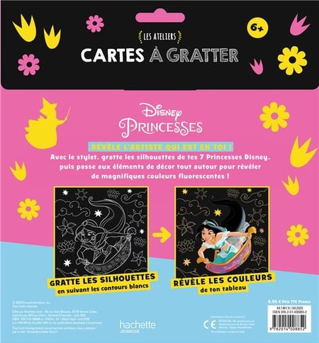 Livre de coloriage magique à gratter princesses Disney - Disney princesses