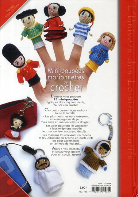 Marionnettes à doigts au crochet : Cendrine Armani - 2841675815