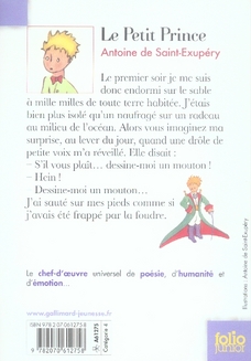 Le petit prince : Antoine De Saint-Exupéry - 2070612759 - Romans