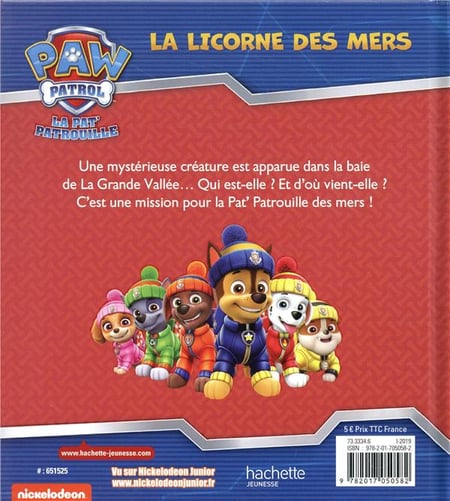 La Pat'Patrouille : la licorne des mers : Collectif - 201705058X - Livres  pour enfants dès 3 ans