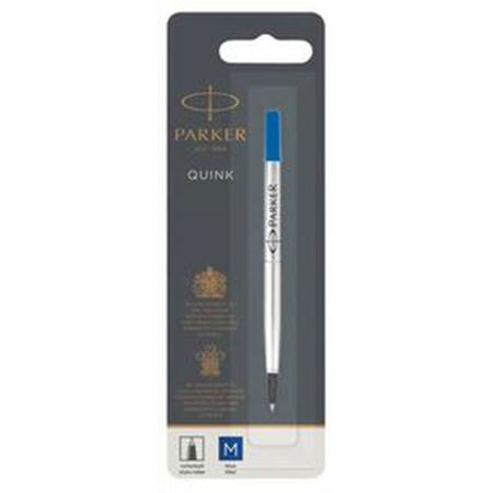 Recharge stylo roller Quink Parker - bleu - pointe moyenne - Recharges -  Encres