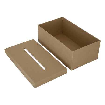 Boîte en carton rectangle à mouchoir 23,5x13x9cm - Créalia