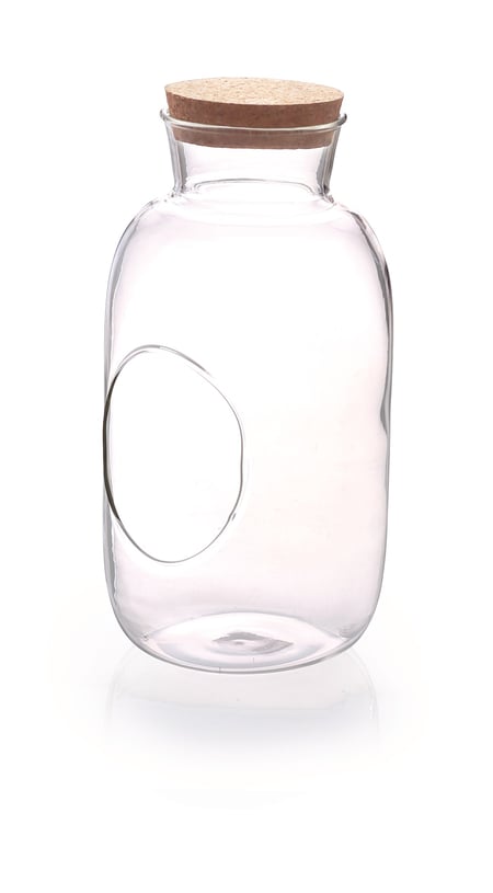 Bouteille en verre 500ml avec bouchon liège - L'herboristerie