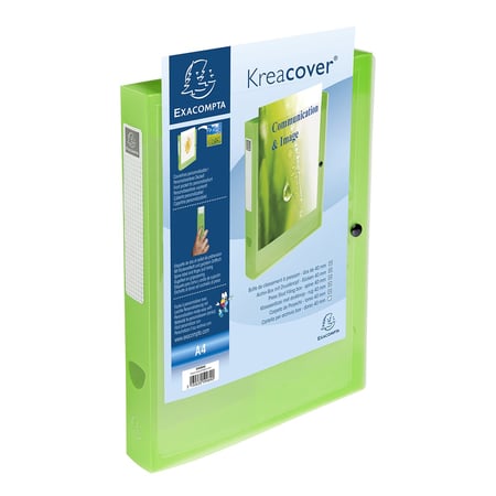 Raccoglitore Exacompta Kreacover - 4 Anelli A D 40 Mm | Dorso 64 Mm | Personalizzabile Con Tasche | Bianco | FSC Certificato - Foto 2