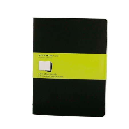 Moleskine Cahier journal - 3 cahier de notes - 19 x 25 cm