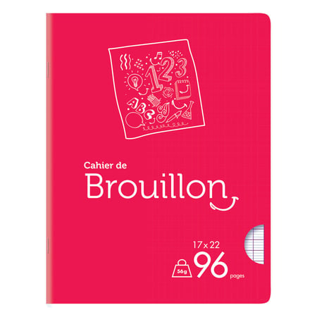cahier de brouillon: Grands carreaux Séyès – 6 9 – 100 pages (French  Edition)