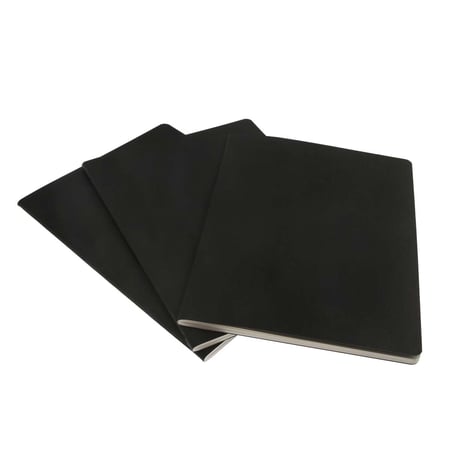 Carnet ligné - Grand format - Couverture rigide noire: MOLESKINE:  9788883701122: : Books