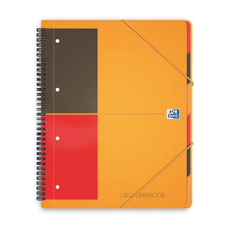 Cahier polypro - 24.5 x 31 cm - Organiserbook - Oxford - 160 pages lignées  - Copies - Feuilles
