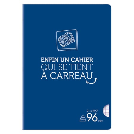Oxford Lot de 10 Cahiers A4 (21 x 29,7cm) Grands Carreaux Seyès 96 Pages 90g