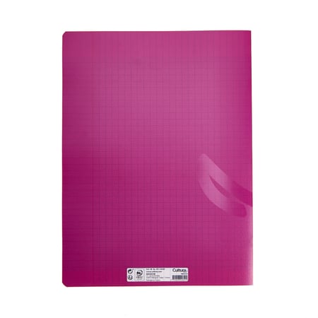 Cahier 24x32 - 48 pages - Séyès - Polypro - Rose - Cahiers Format