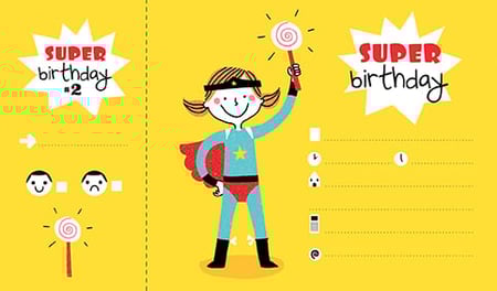 8 Cartes D'invitation Anniversaire Super-Héros Garçon Enfant