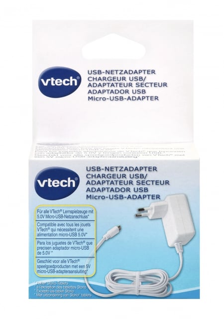 Chargeur USB/Adaptateur officiel VTech - Jeux Interactifs - Jeux éducatifs