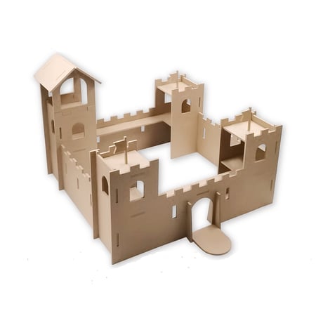 Bricolage enfant : un chateau fort en carton : version mobile