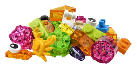 Lego®classic 11013 - briques transparentes creatives, jeux de  constructions & maquettes