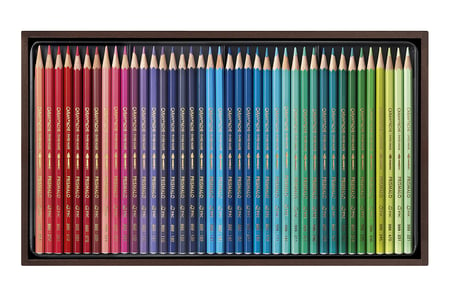 Coffret 80 crayons aquarelle PRISMALO® - Caran d'Ache - Pinceaux Aquarelle  - Peinture Aquarelle