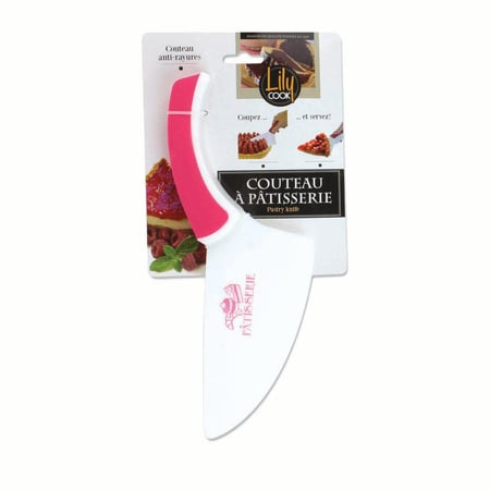Couteau anti-rayures pour tarte - Lily Cook - couleurs assorties