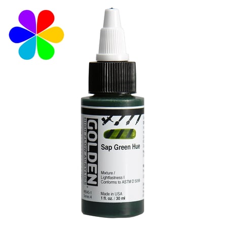 Encre Acrylic High Flow Golden IV 119ml Teinte Vert De Vessie