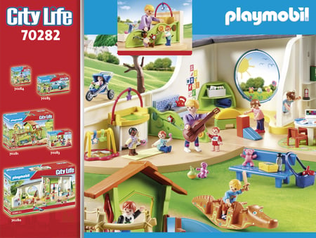 Espace crèche pour bébés - City Life - 70282 PLAYMOBIL : la boîte à Prix  Carrefour