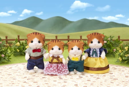 Sylvanian Families - Famille Ecureuil Roux - Figurines et mondes  imaginaires - Jeux d'imagination