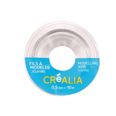 Fil aluminium 1 mm x 10 m Créalia - Doré - Fils métal et cordons - Déco  végétale