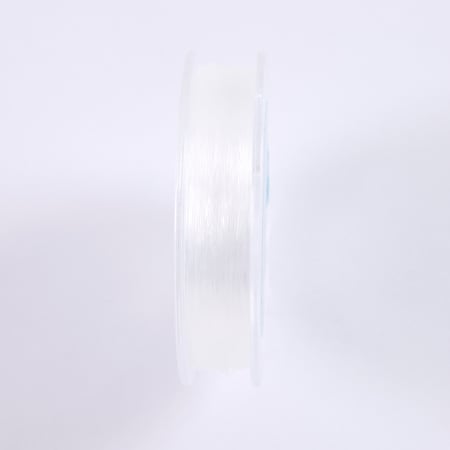 25 mètres de fil nylon non-élastique transparent - Créalia