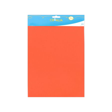 Feuille de papier mousse A4 2 mm - Orange - Collage décoratif