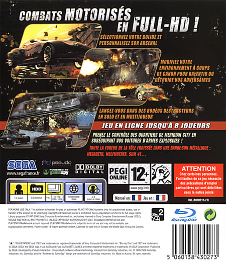 Full Auto 2 - Battlelines PSP - Jeux Vidéo | Rakuten