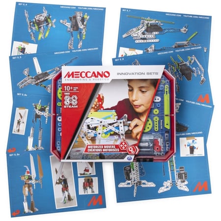 Lot 3 Moteurs à Ressort Meccano – Vintage, Métal – Différentes Versions – Occasion