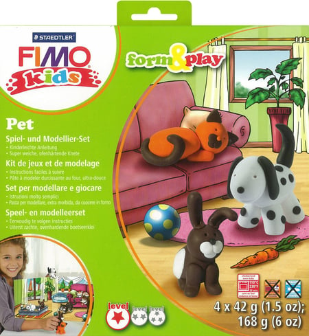 Kit Pâte Fimo Kids Animaux de compagnie 8034.02 ly