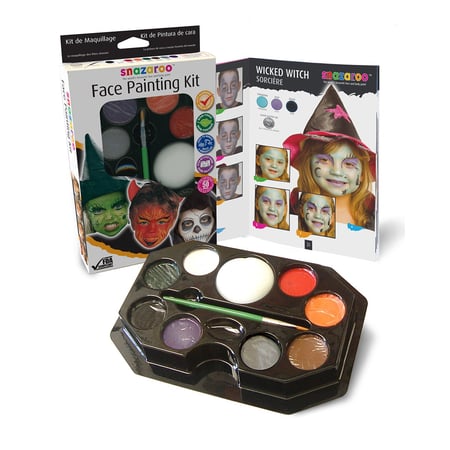 MONODEAL maquillage enfant, Halloween Peinture Visage Corps Kit 16 Couleurs  ,Palette de Maquillage pour Enfants,maquillage enfant kermesse Carnaval