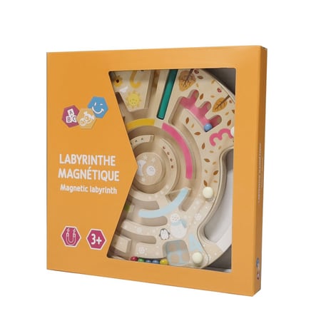 Labyrinthe Magnétique En Bois - Puzzle Montessori - Les Jeux