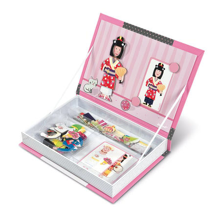 Magnéti'book déguisements fille, 46 magnets : Jeux éducatifs magnétiques  Janod - J02718