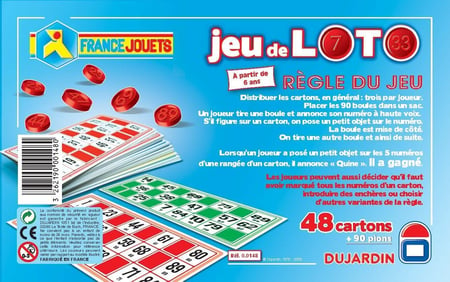600 Cartes Carton de Loto Bingo Traditionnel de 90 Boules 
