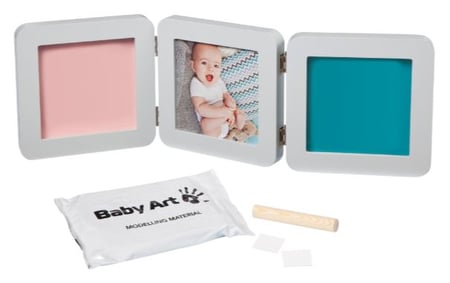 Baby Art Cadre à empreinte Essentials My Baby Touch Blanc