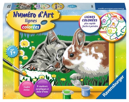 Peinture à numéro junior - Panier de chatons