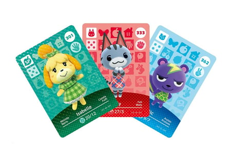 Paquet de 3 Cartes Amiibo Animal Crossing Serie 3